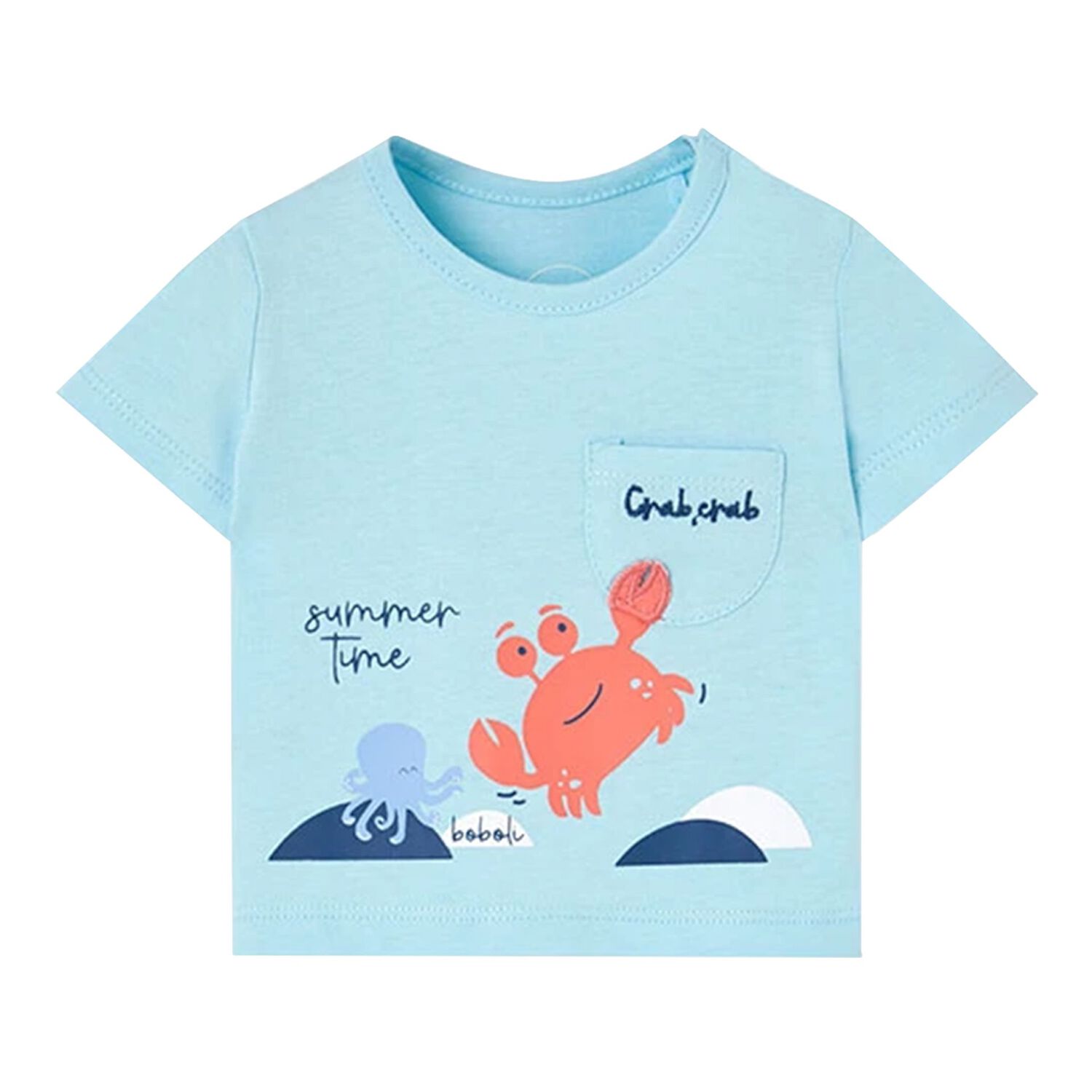 Younger Boys Blue & Ivory Shorts Set, 1, hi-res image number null