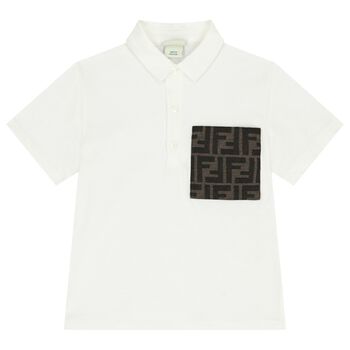 Baby Boys Ivory Logo Polo Shirt
