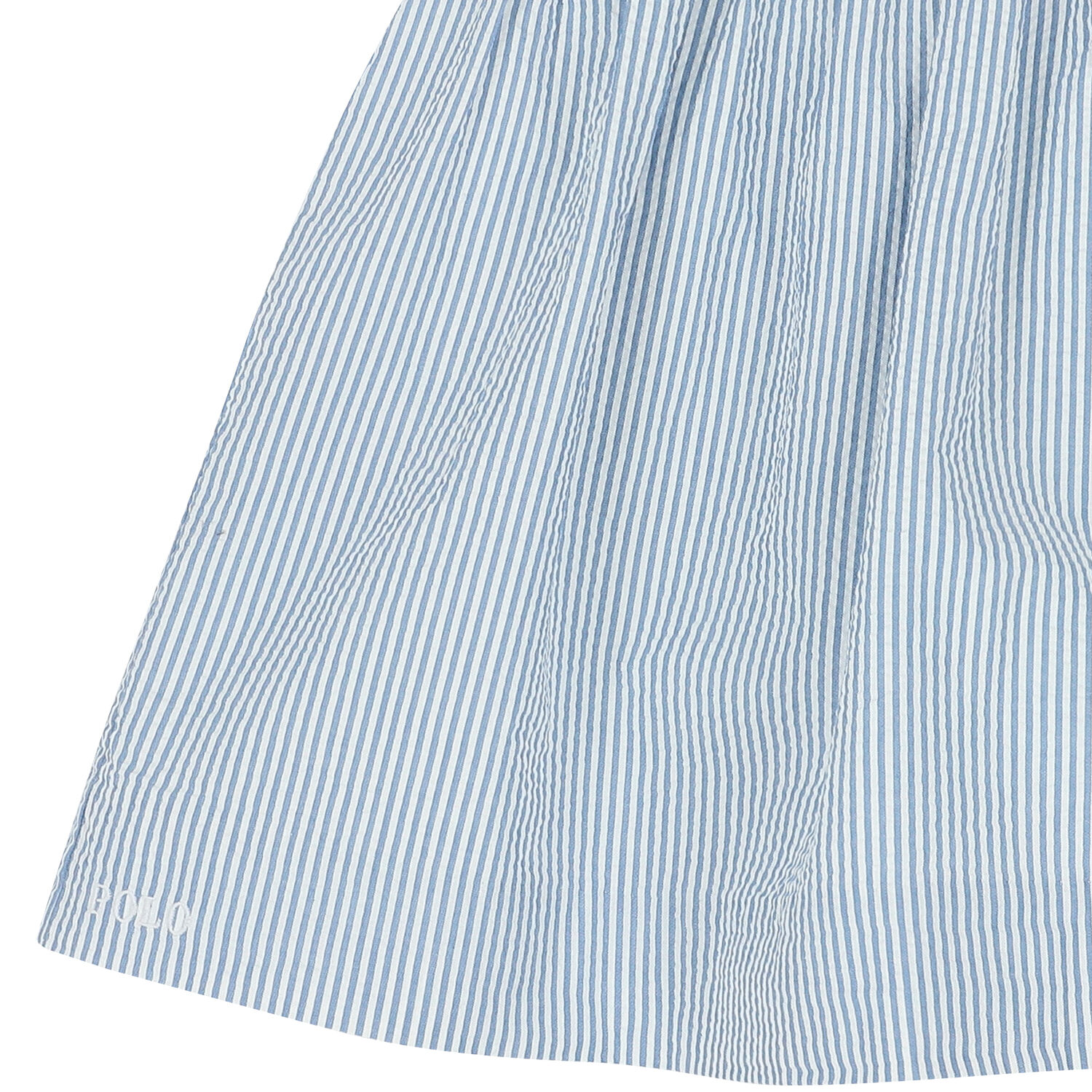 Girls Blue & White Striped Dress, 1, hi-res image number null