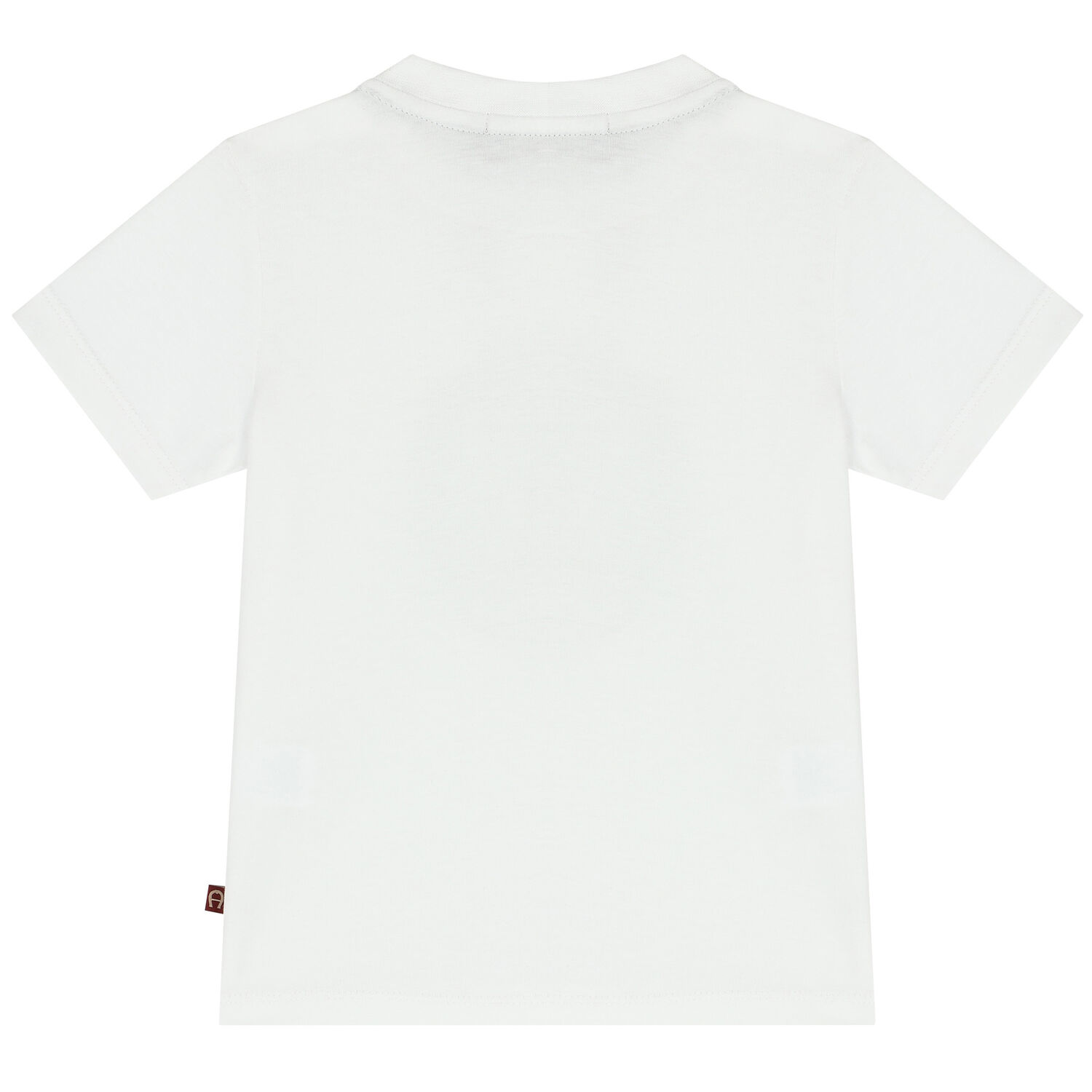 Younger Boys White & Gold Logo T-Shirt, 1, hi-res image number null