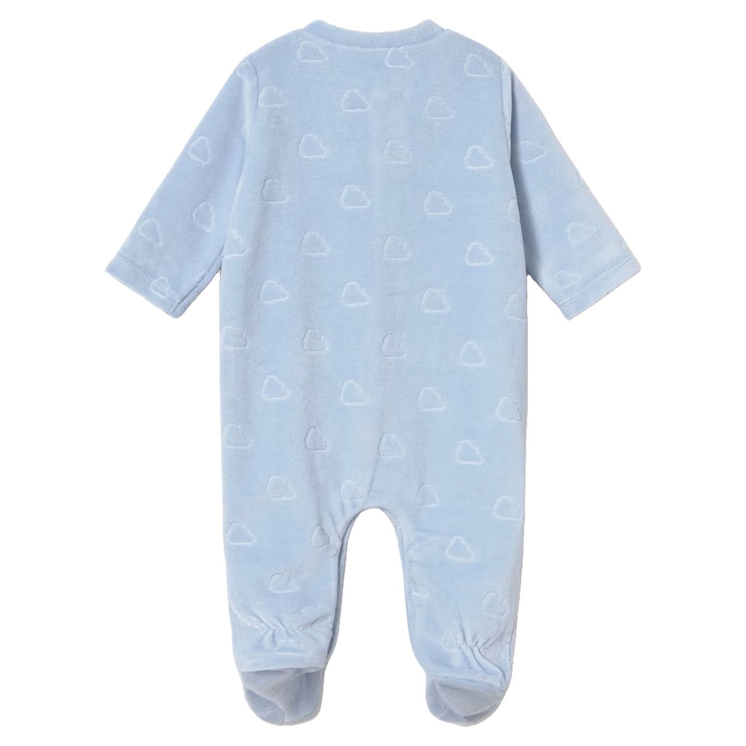 Baby Boys Blue Clouds Babygrow, 1, hi-res