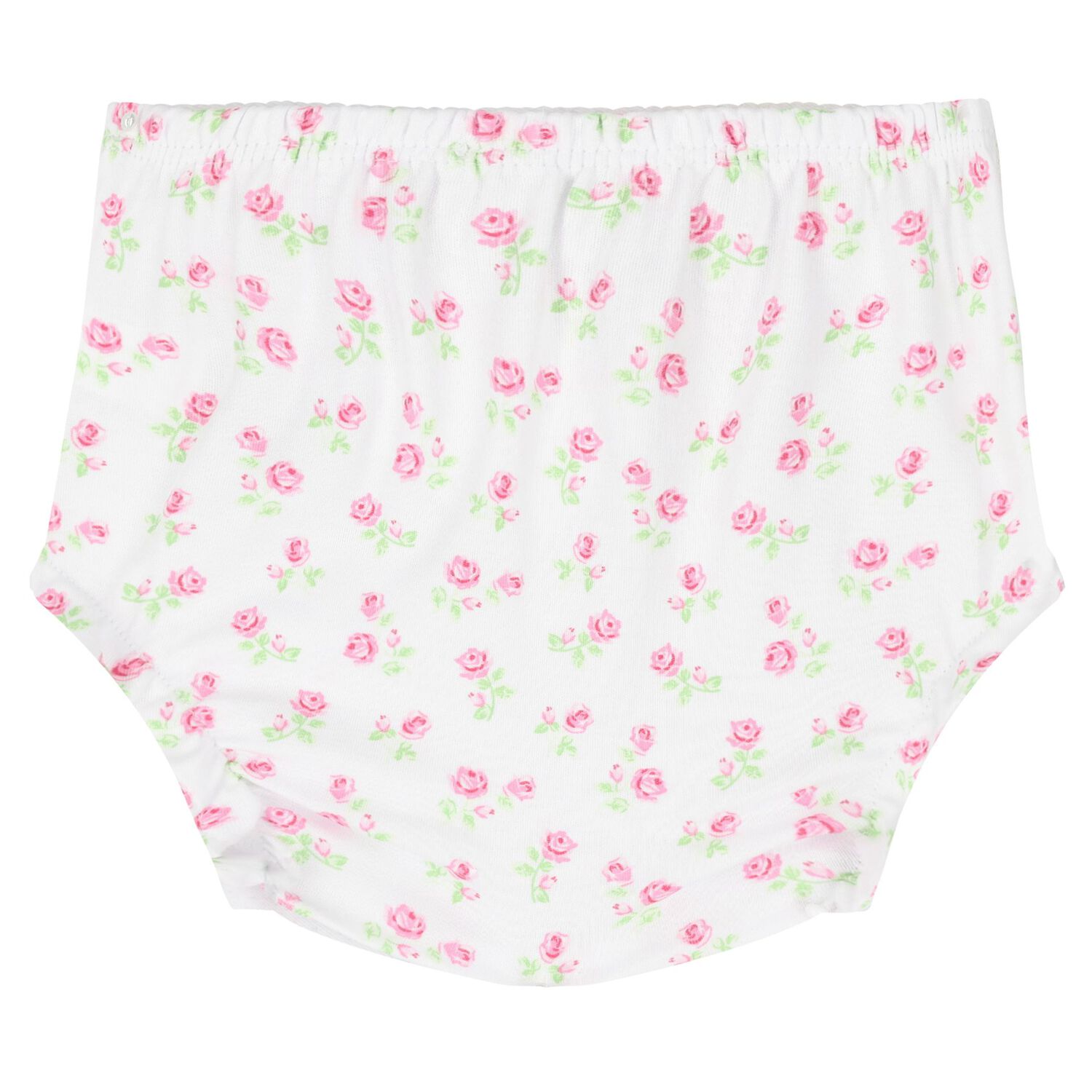 Baby Girls White Rose Print Dress Set, 1, hi-res