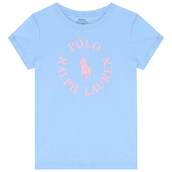 Girls Blue Logo T-Shirt