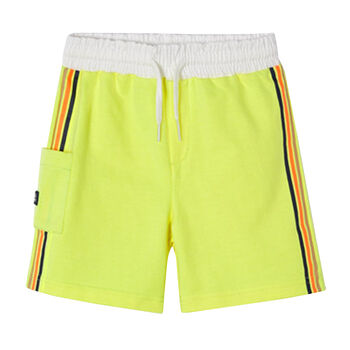 Boys Neon Yellow Bermuda Shorts