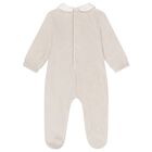White & Beige Logo Babygrow ( 2-Pack ), 1, hi-res