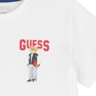 Boys White Teddy Bear Logo T-Shirt, 2, hi-res