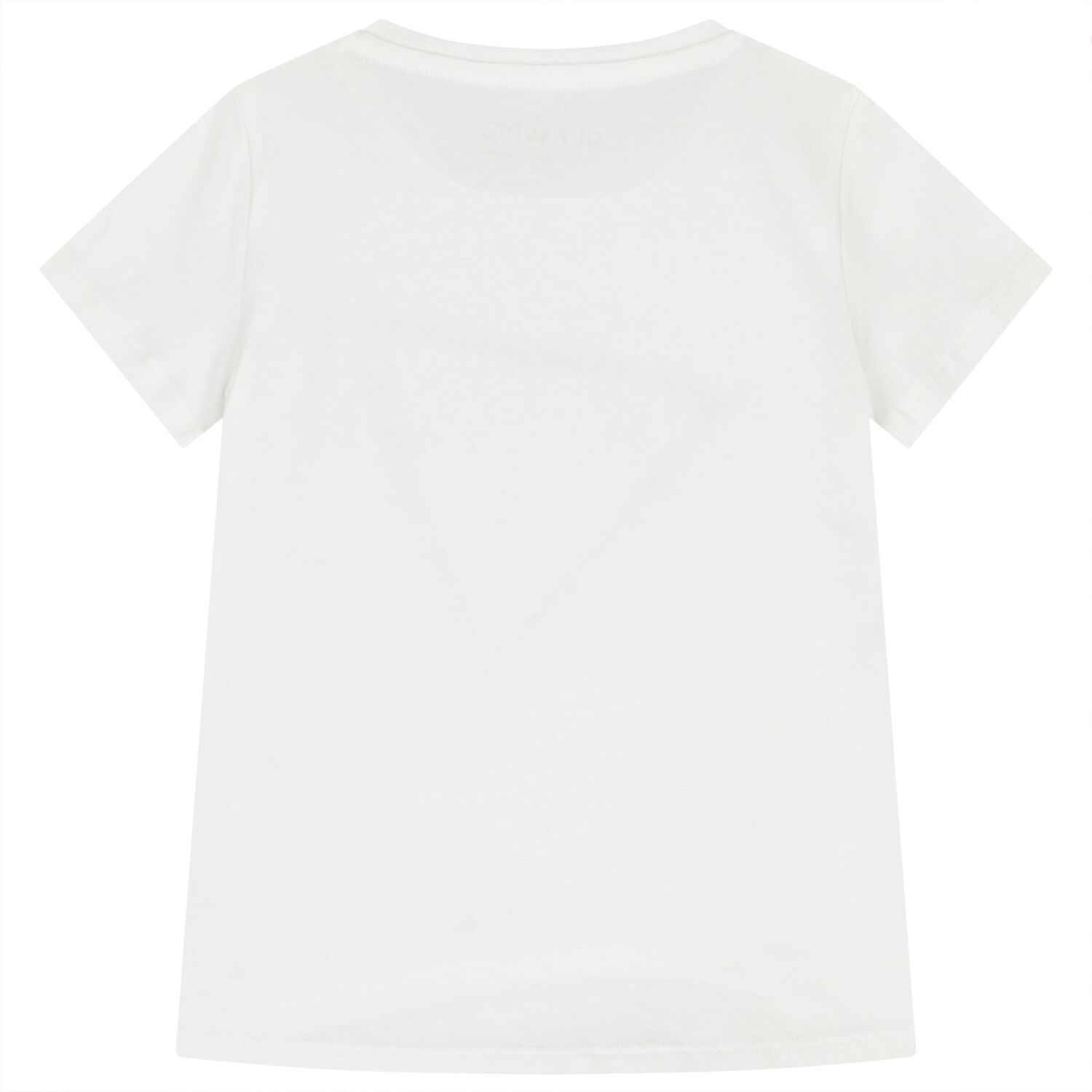 Girls White Embellished Logo T-Shirt, 1, hi-res