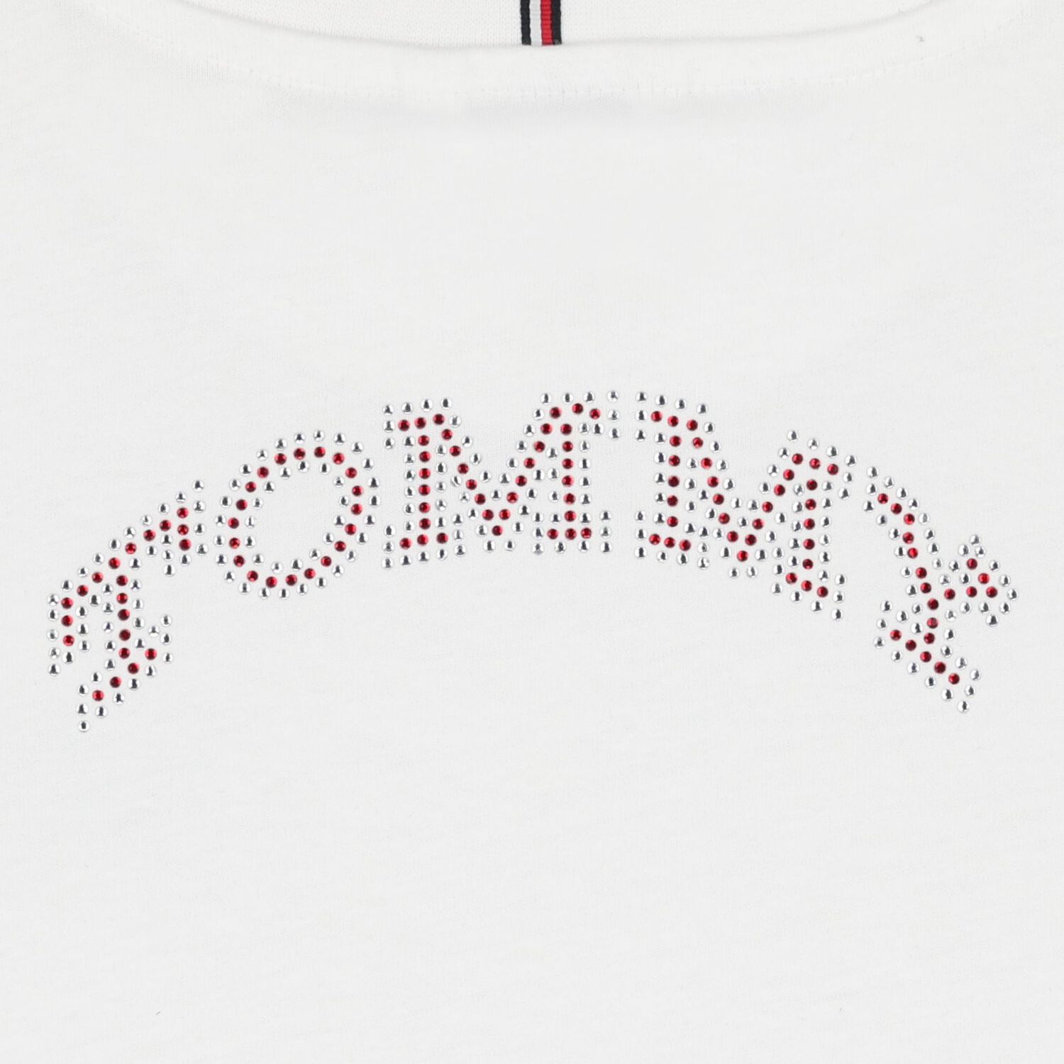 Girls White Embellished Logo T-Shirt, 3, hi-res