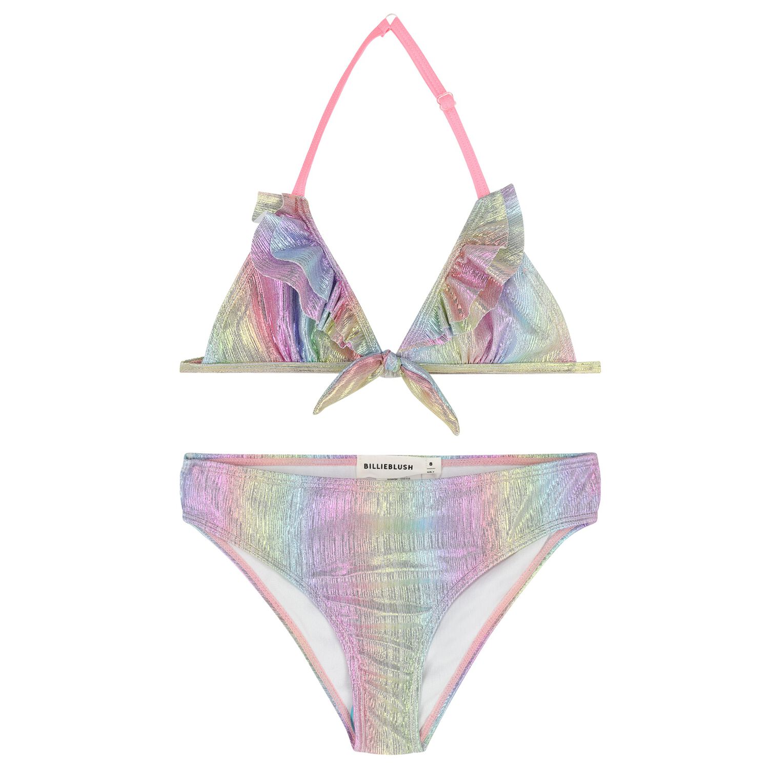 Girls Iridescent Rainbow Bikini, 1, hi-res