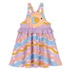 Younger Girls Purple & Orange Fish Dress Set, 1, hi-res