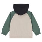 Younger Boys Green, Beige & Navy Blue 3 Piece Tracksuit, 3, hi-res