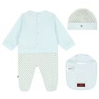 Baby Boys Blue Logo Babygrow Set, 1, hi-res