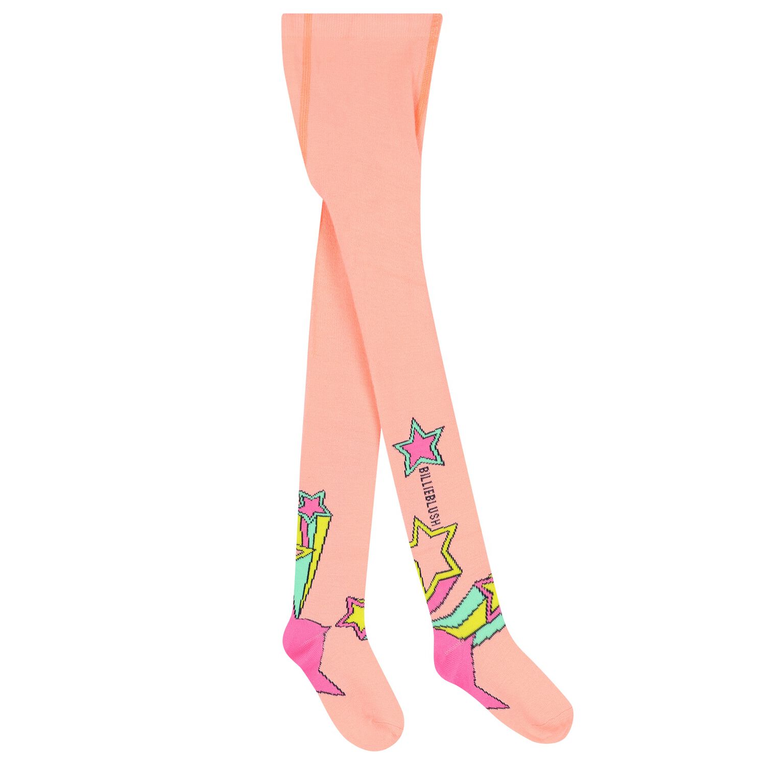 Girls Pink Star Tights, 1, hi-res