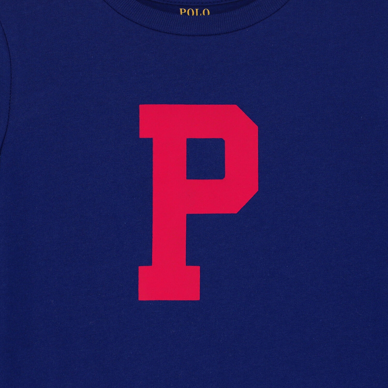 تيشيرت بالشعار باللون الأزرق للبنات, 1, hi-res image number null