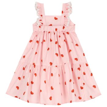 Girls Pink Heart Dress