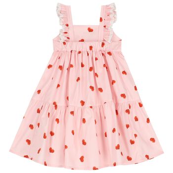 Girls Pink Heart Dress