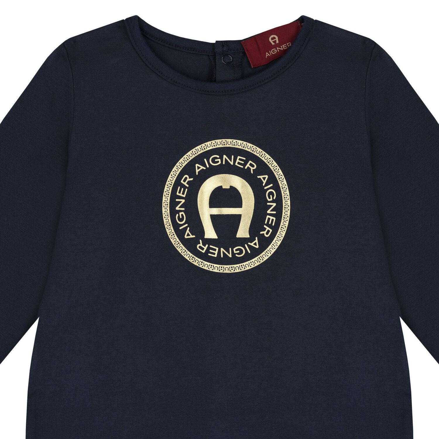 Baby Boys Navy Blue Logo Babygrow, 3, hi-res image number null