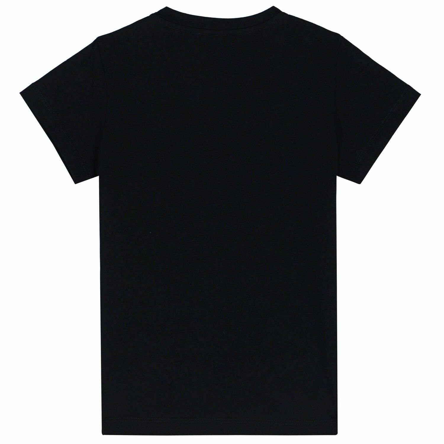 Girls Black Sequin Logo T-Shirt, 2, hi-res image number null