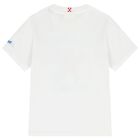 Boys White Starfish T-Shirt, 1, hi-res