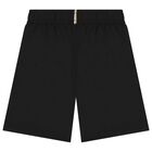 Boys Black Logo Swim Shorts, 1, hi-res