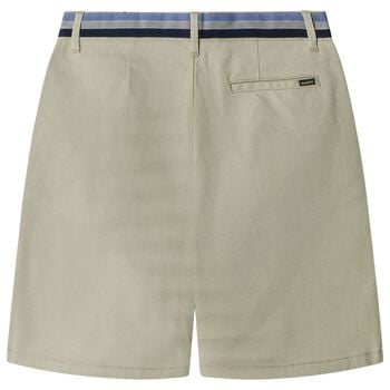 Boys Beige Logo Shorts