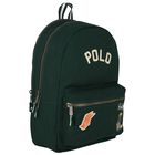 Boys Green Logo Varsity Backpack ( 44cm ), 1, hi-res