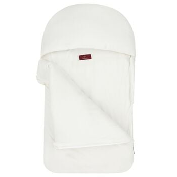 Baby Girls Ivory & Gold Logo Nest