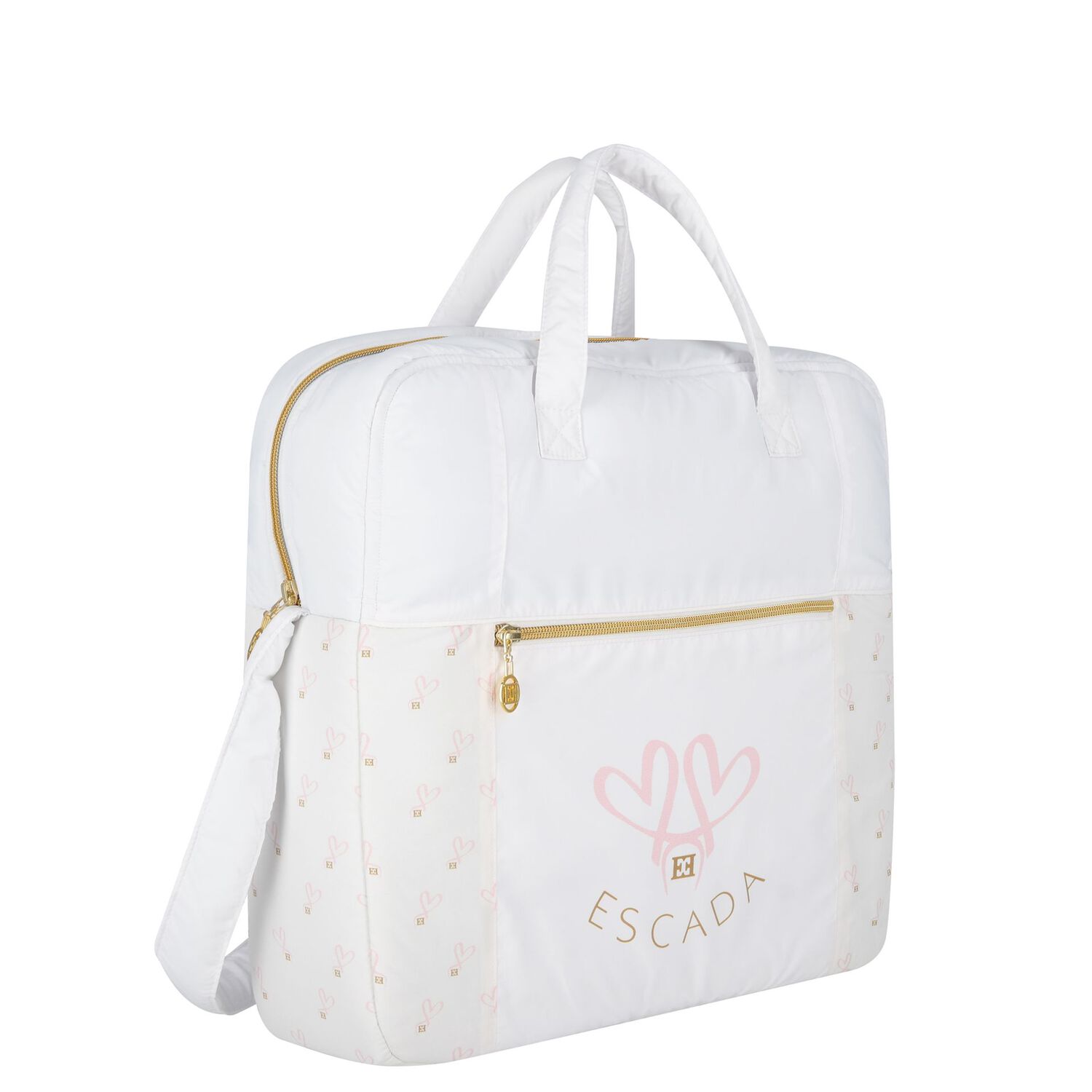 White Logo Baby Changing Bag, 1, hi-res
