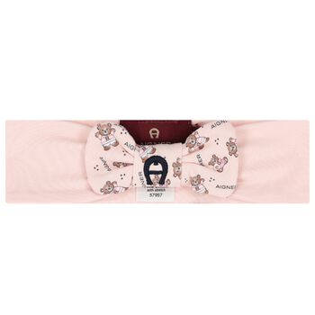 Baby Girls Pink Logo Headband