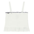 طقم تنورة دانتيل باللون الأبيض والأزرق, 1, hi-res