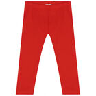 Younger Girls Ivory, Red & Navy Blue Leggings Set, 1, hi-res