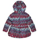 Girls Multi-Colored Zig Zag Padded Coat, 1, hi-res