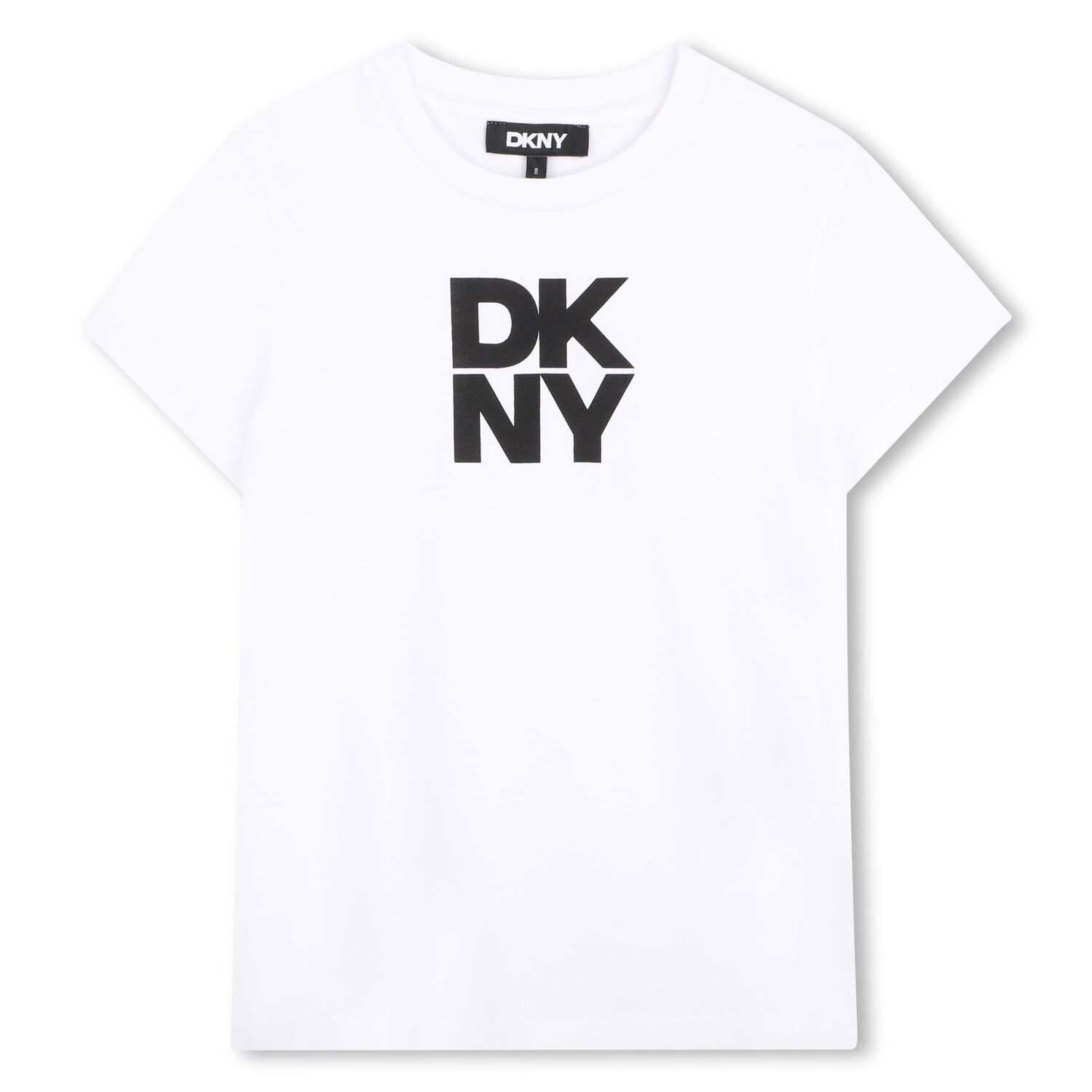 Girls White Logo T-Shirt, 2, hi-res