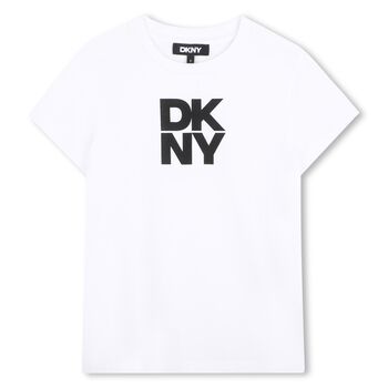 Girls White Logo T-Shirt