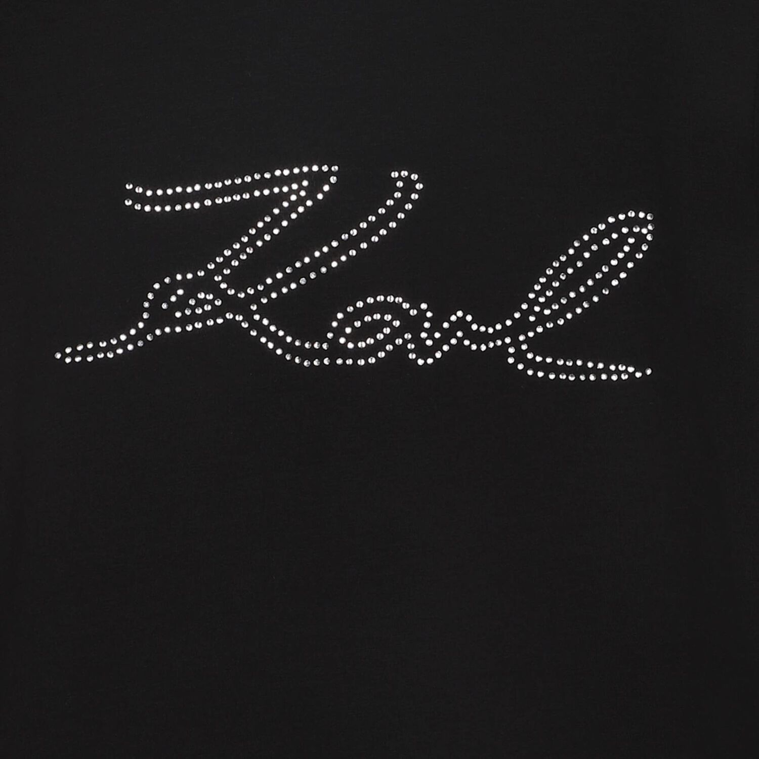 تيشيرت بالشعار باللون الأسود للبنات, 1, hi-res