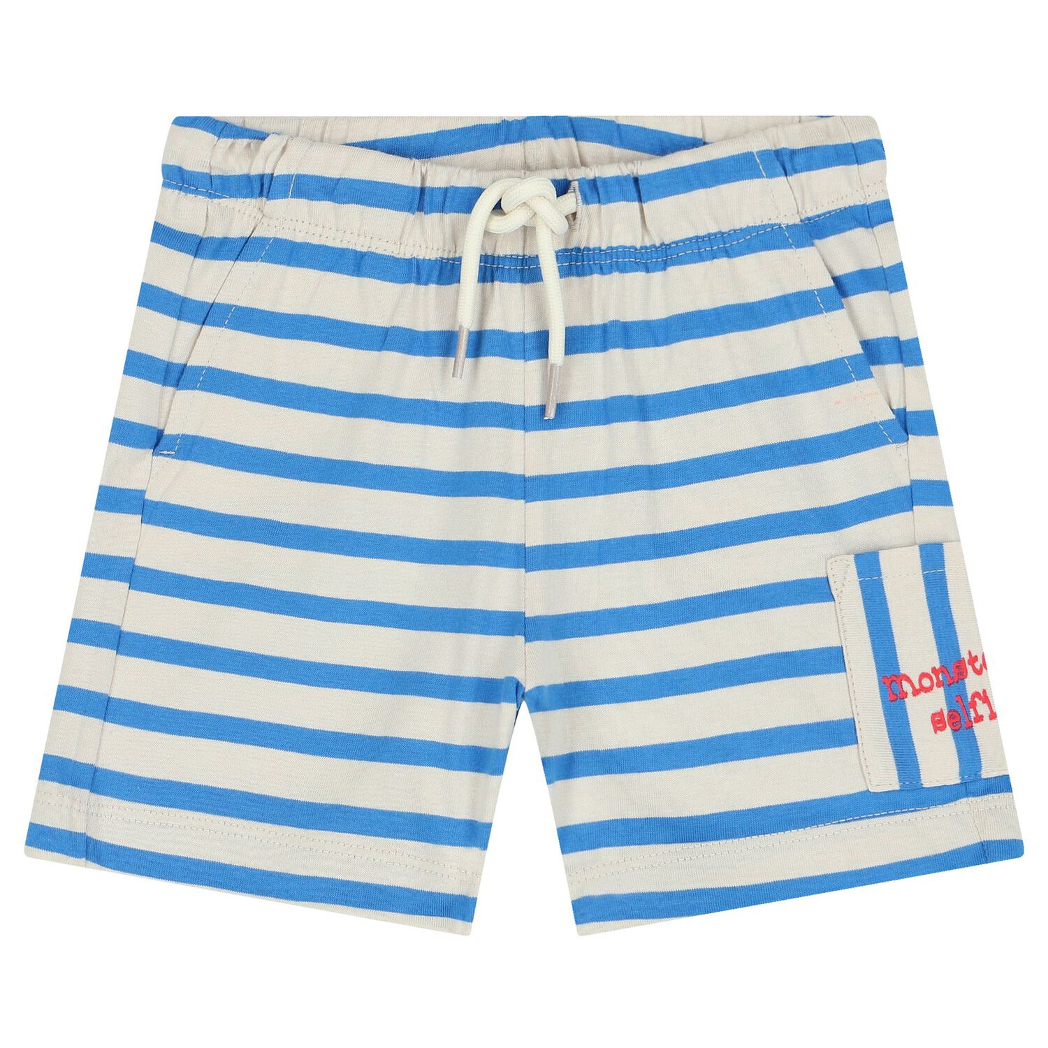 Younger Boys Red, Blue & Ivory Shorts Set, 1, hi-res
