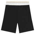 Boys Black Logo Shorts Set, 2, hi-res