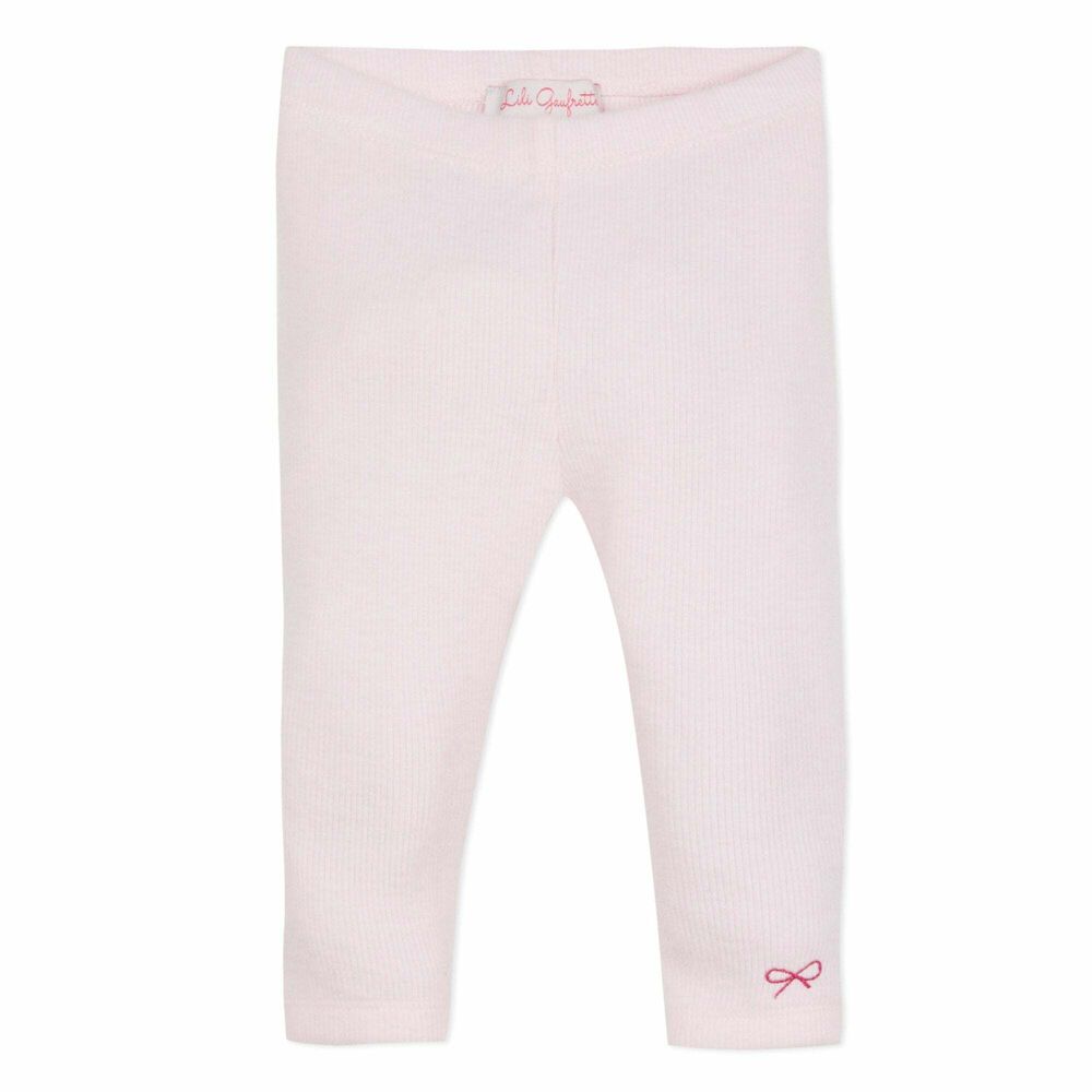Lili Gaufrette Baby Girls Pale Pink Leggings | Junior Couture USA