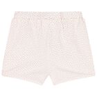 Baby Girls Pink & White Bear Shorts Set ( 2-Pack ), 1, hi-res