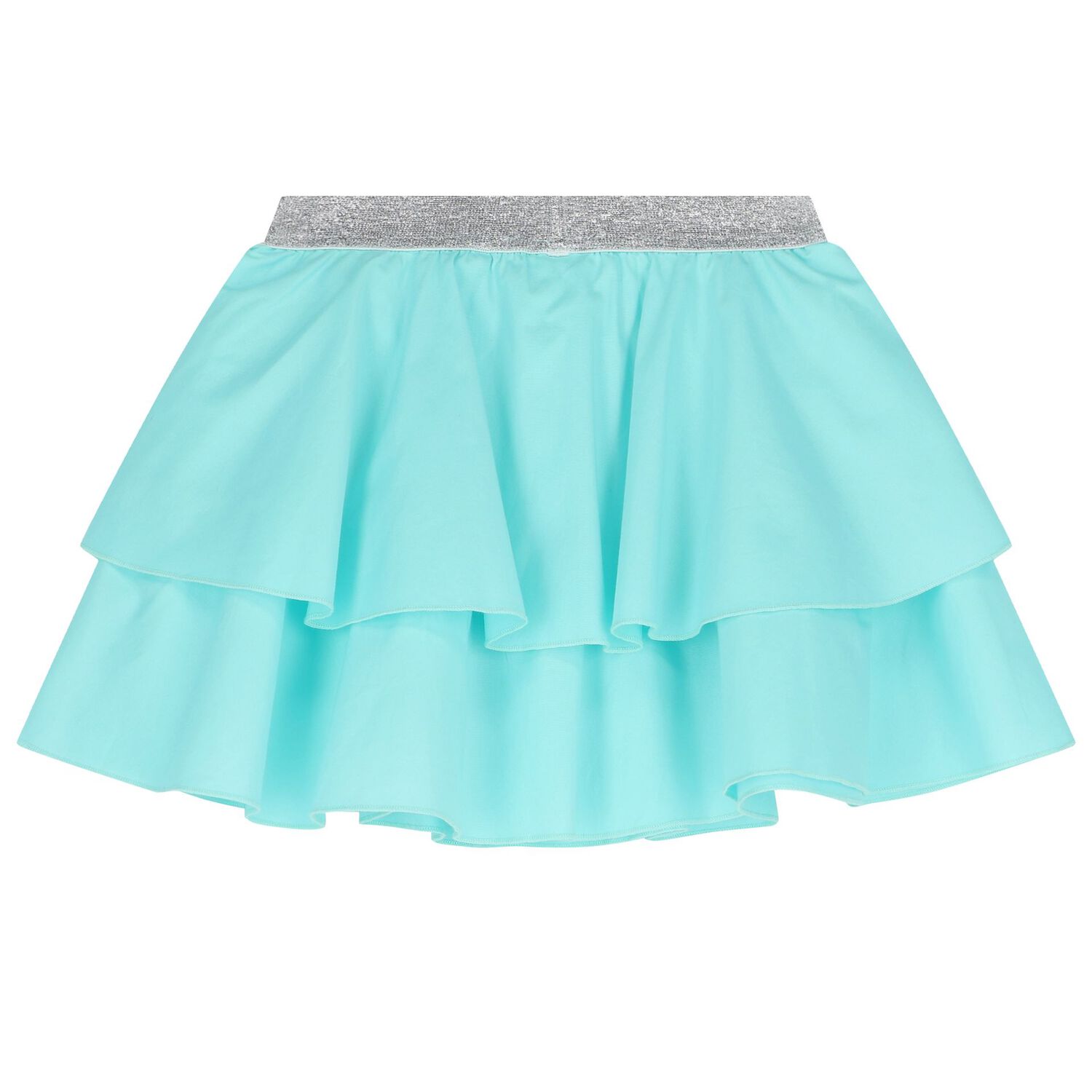 Girls Aqua Frill Skirt, 1, hi-res image number null
