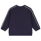 Boys Navy Blue Tiger Logo Sweatshirt, 1, hi-res