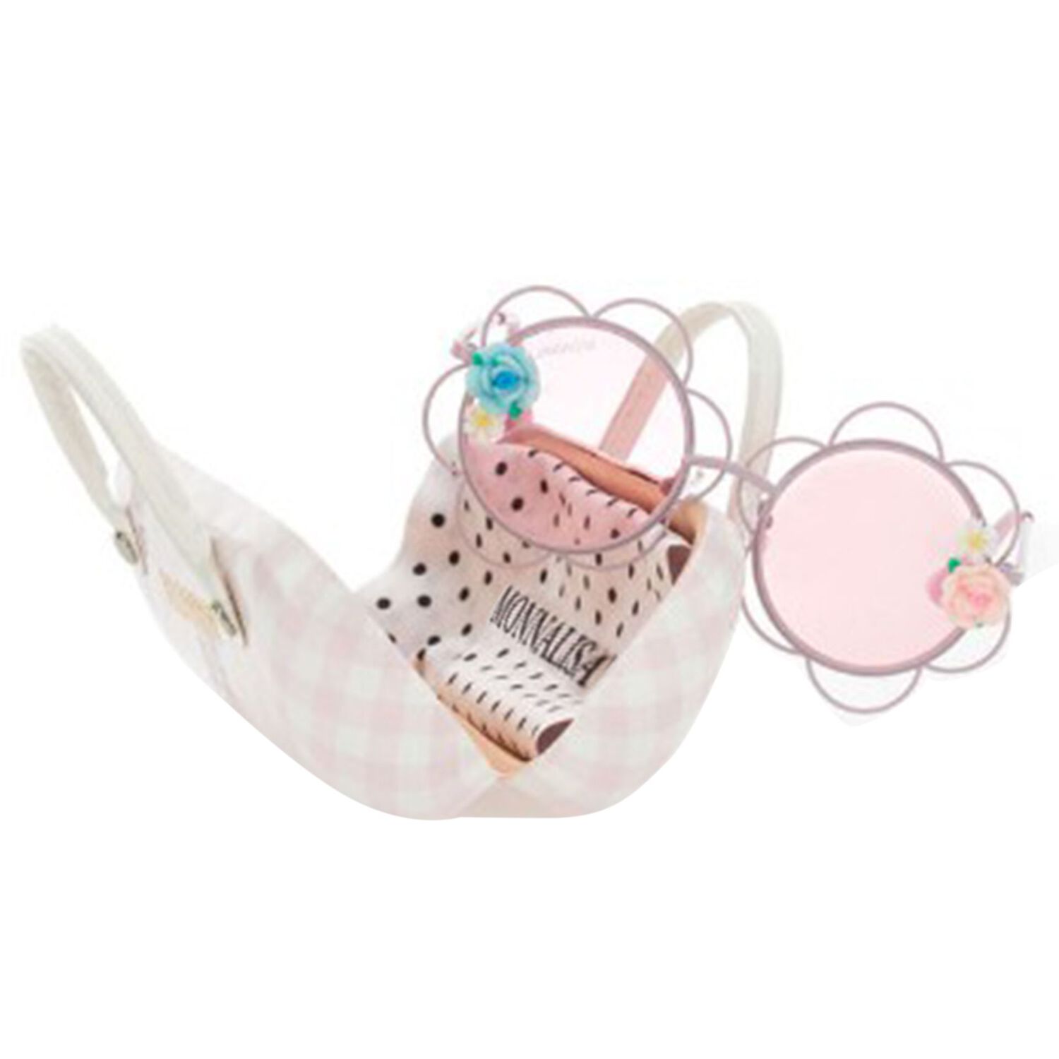 نظاره شمسيه للبنات مزينه بالزهور باللون الوردى , 1, hi-res