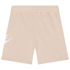 Boys Beige Jersey Shorts, 5, hi-res