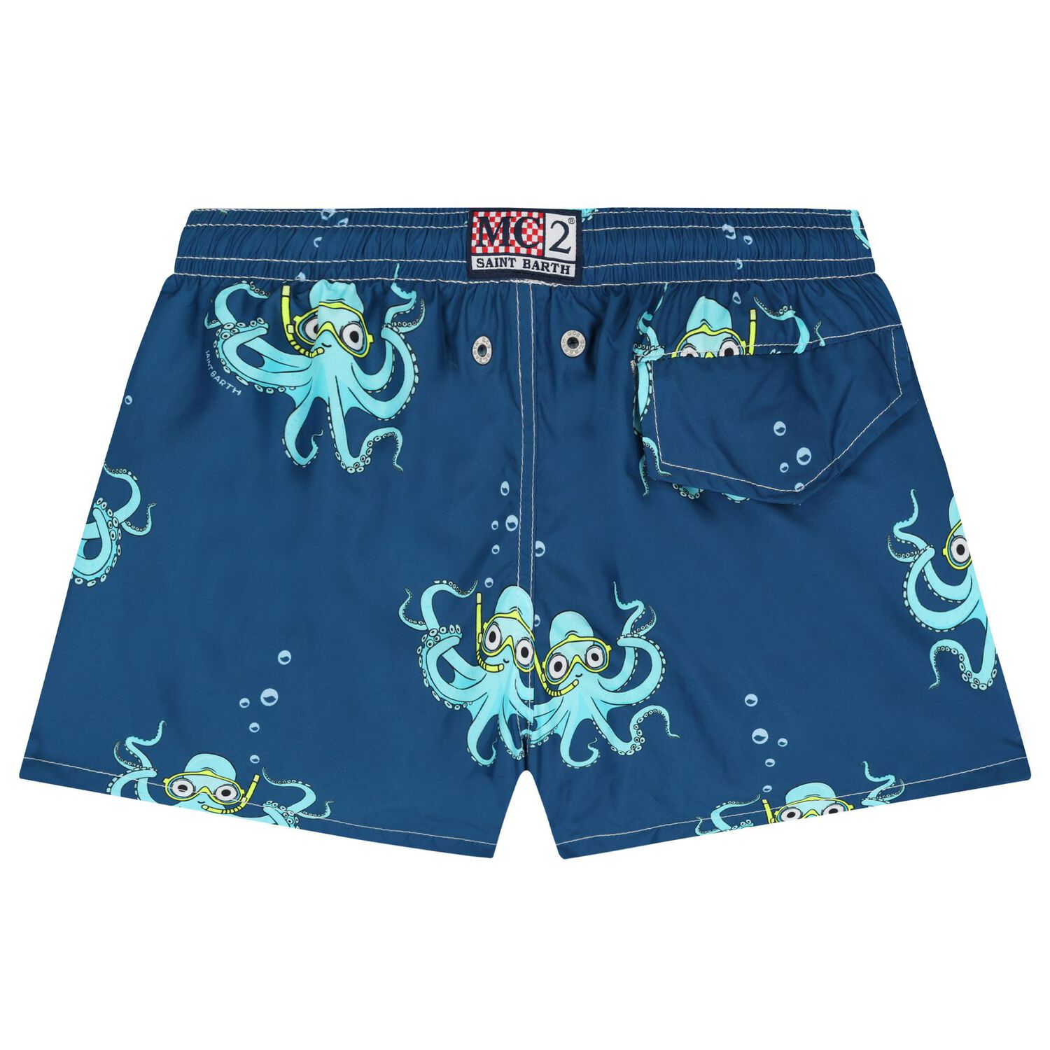 Boys Blue Octopus Swim Shorts, 1, hi-res image number null
