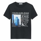 Boys Black Logo T-Shirt, 1, hi-res