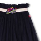 Girls Navy Blue Glitter Tulle Skirt, 1, hi-res