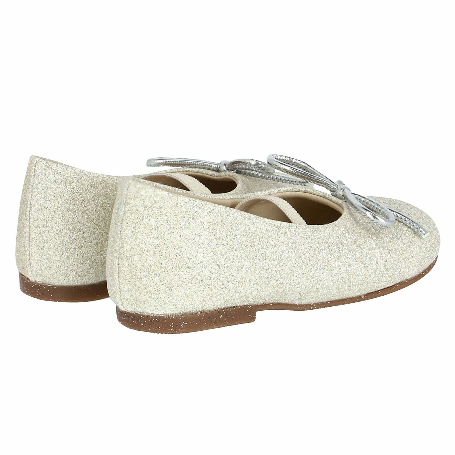 Girls Metallic Ballerina Shoes, 1, hi-res image number null