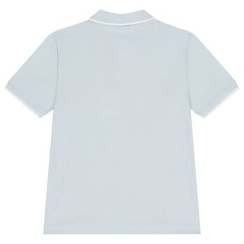 Boys Blue Logo Polo Shirt
