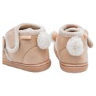 Younger Beige Teddy Bear Suede Shoes, 1, hi-res