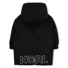 Younger Boys Beige & Black Reversible Puffer Jacket, 1, hi-res